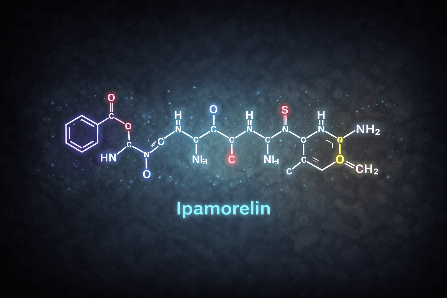 Ipamorelin peptide molecular structure